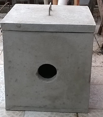 Bebedouro de concreto