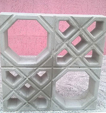 Elemento vazado para decoração